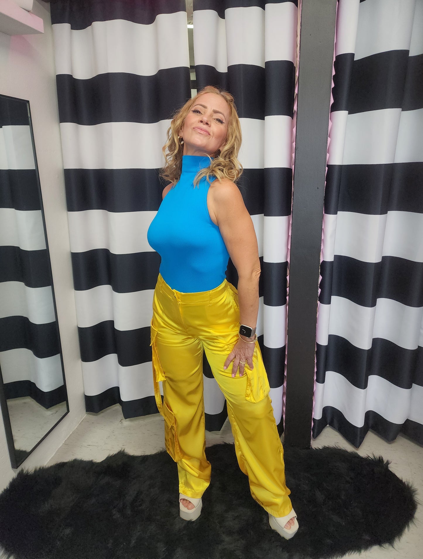 Silk Cargo Pants