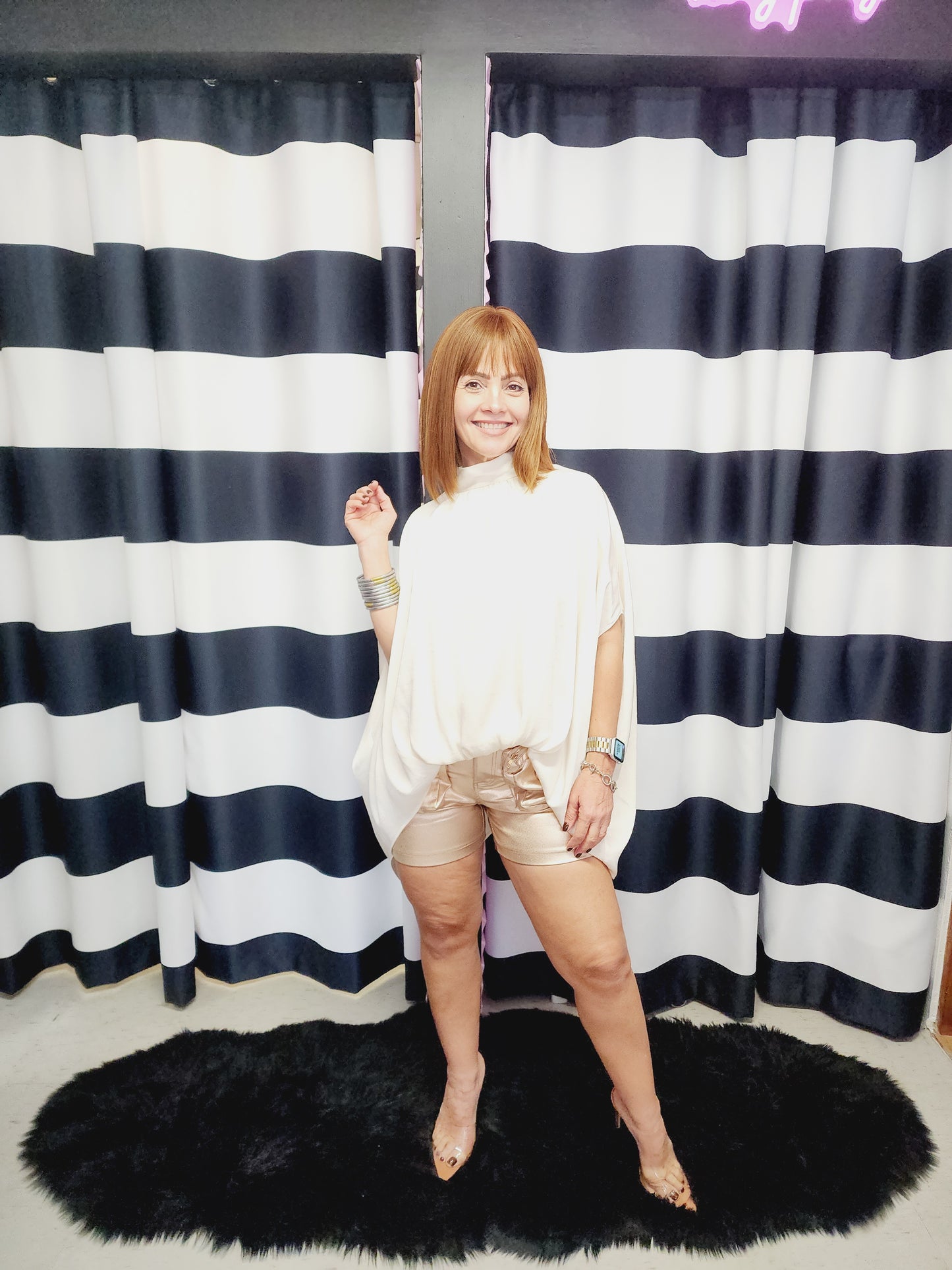 Nude Oversized Top