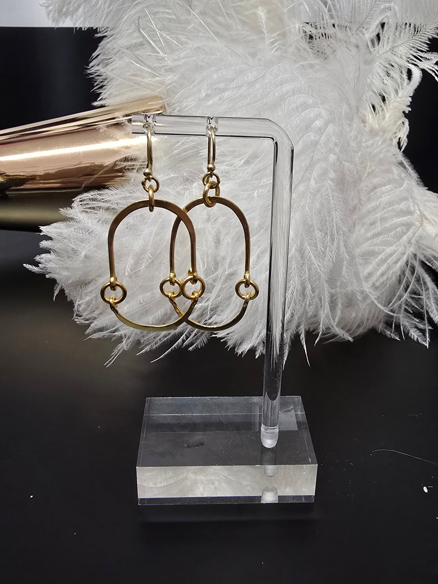 Gold 9.25 Sterling Silver Earrings