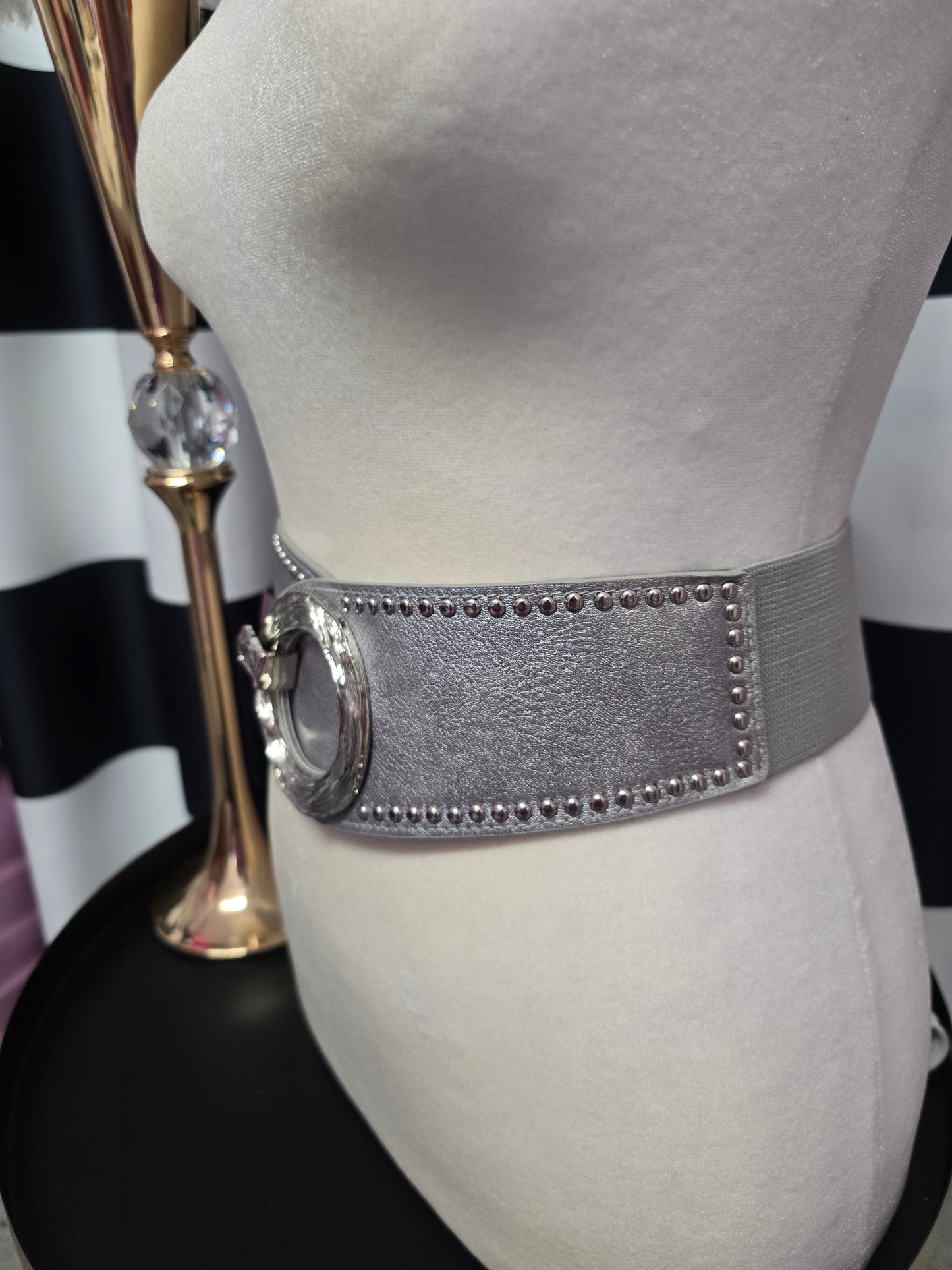 Grey Elastic Belt