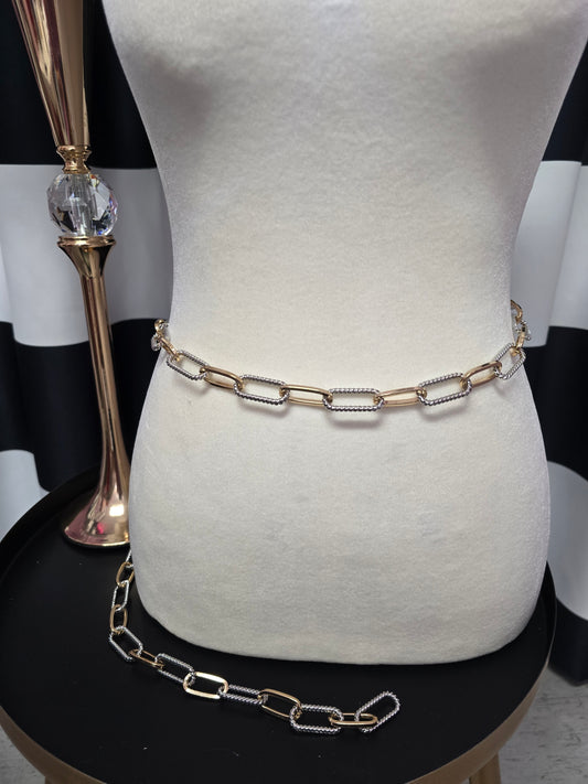 Gold & Silver Chain Belt