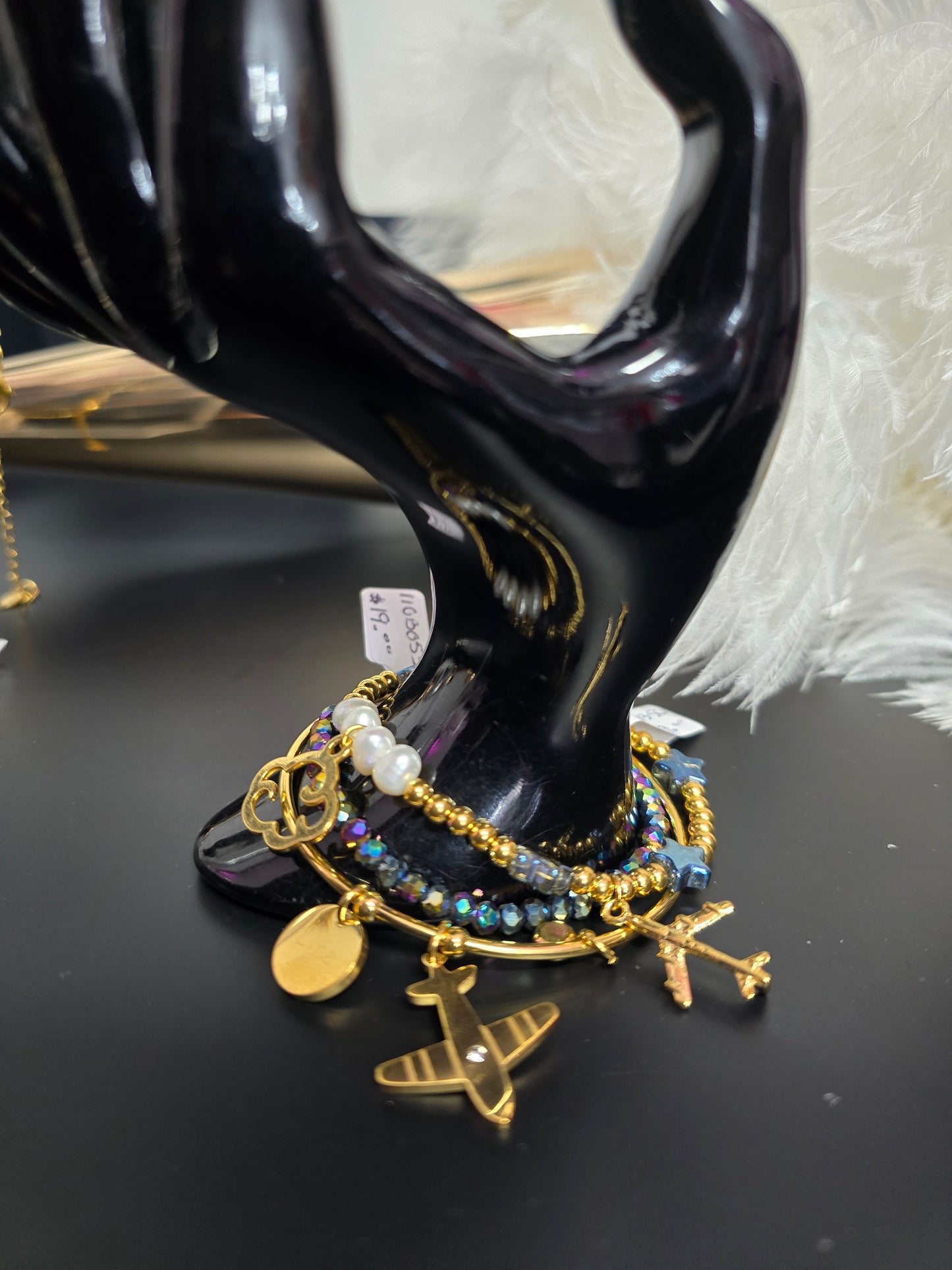Gold Travel Stainless Steel Bangle