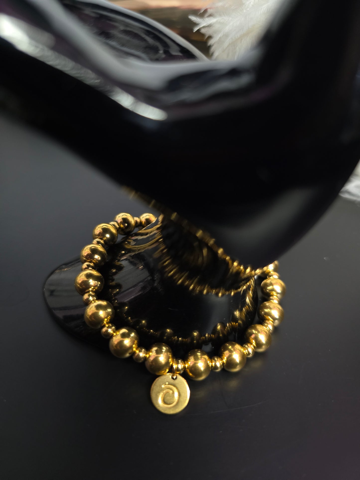 Gold Balls Stainless Steel Bracelet