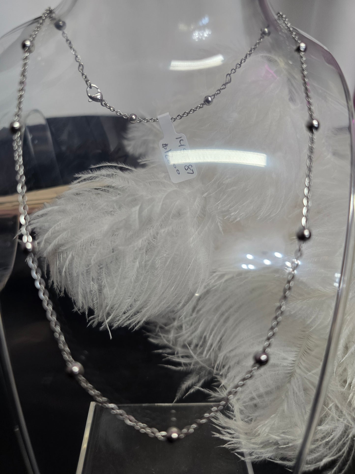 Silver Balls Stainless Steel Necklace