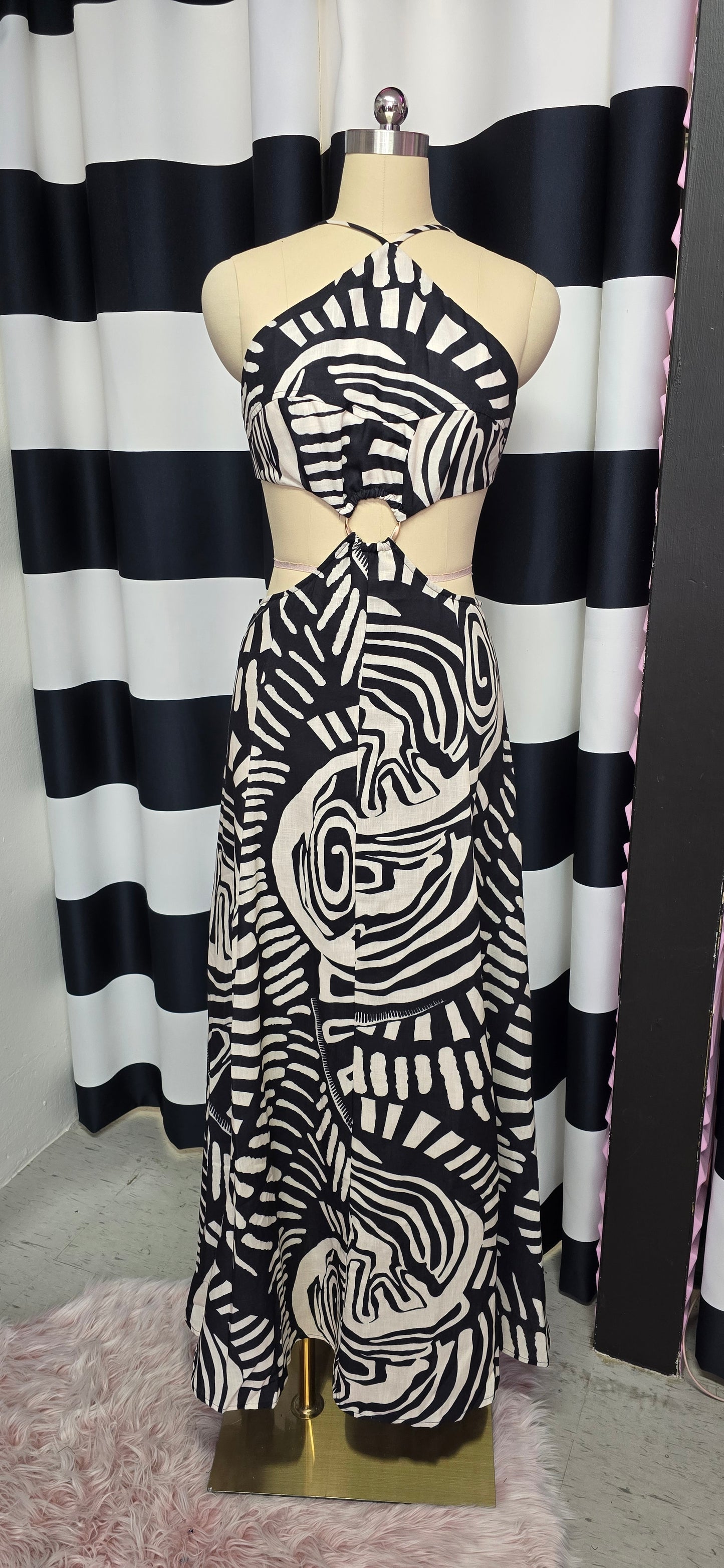 Black & White Maxi Dress