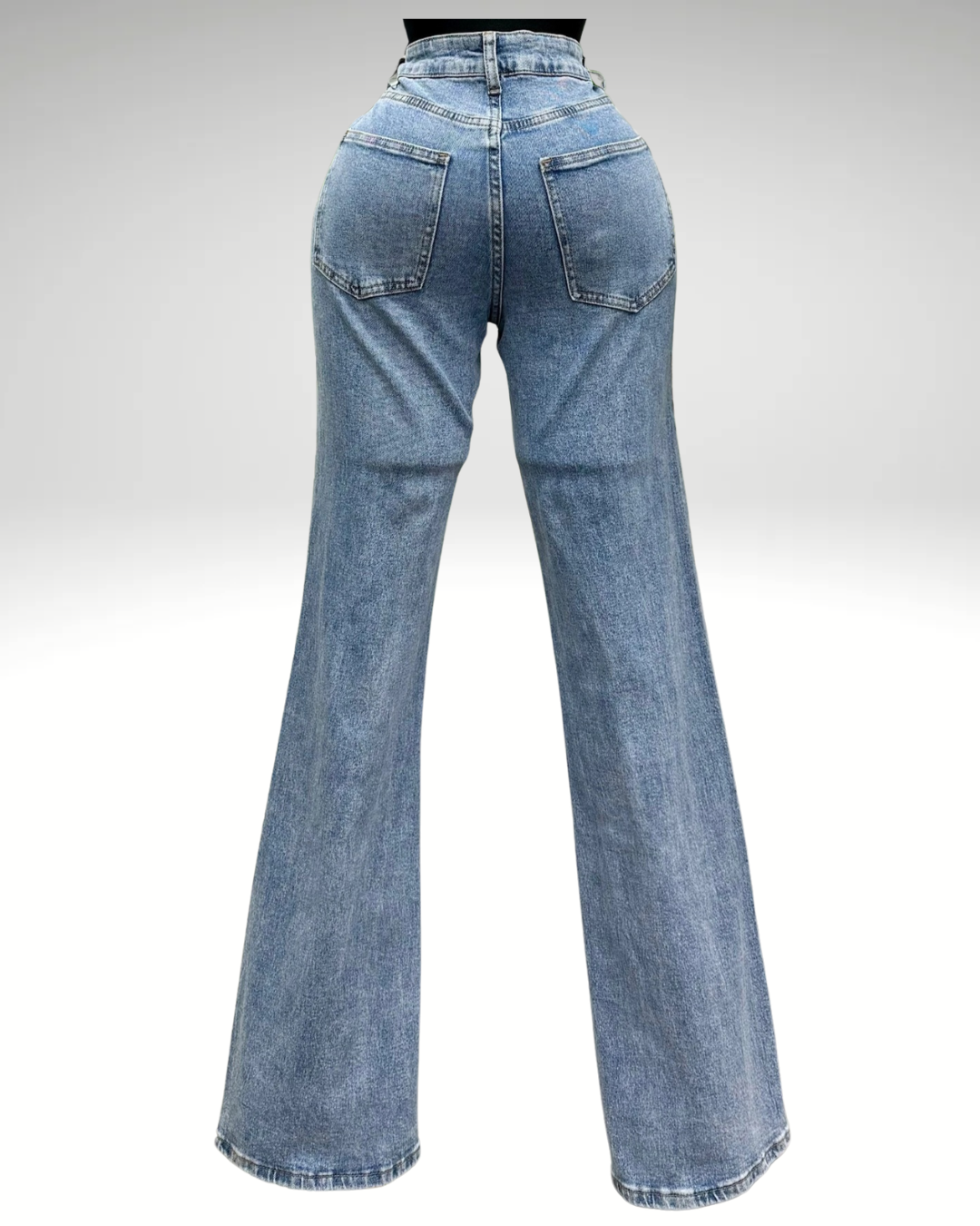 Silver Sequin Jean