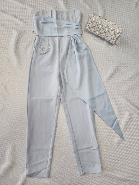 Light Blue Formal Jumpsuit