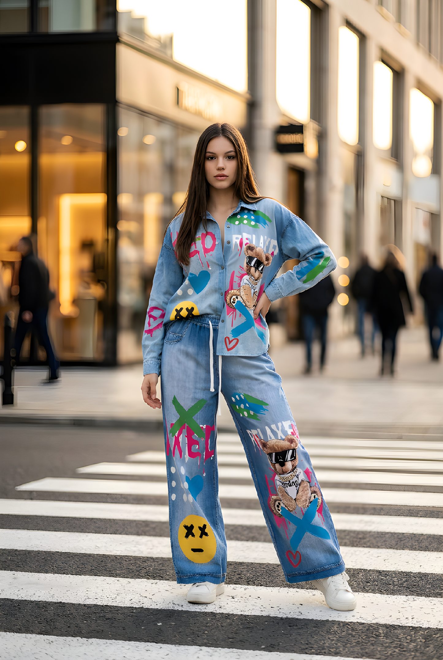 Bear Long Pant Set
