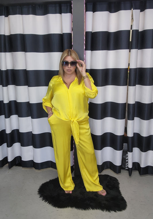 Italian Yellow Long Pant