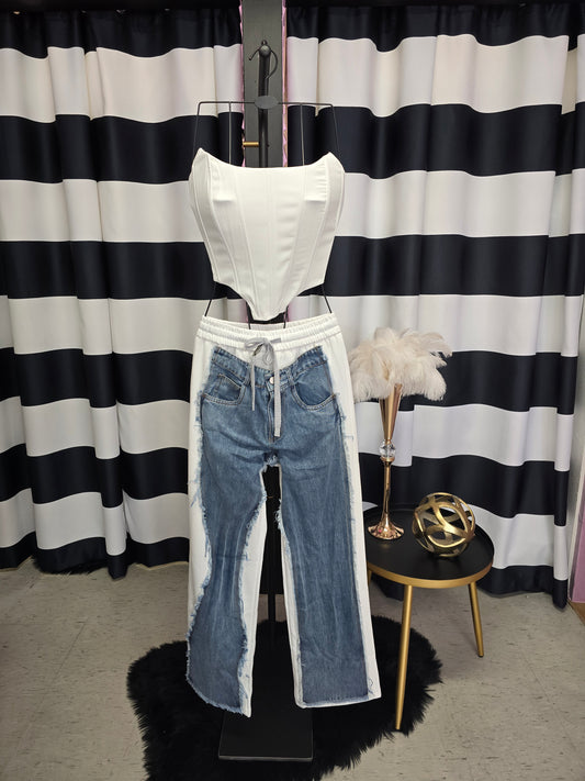 Denim & White Galita Long Pant