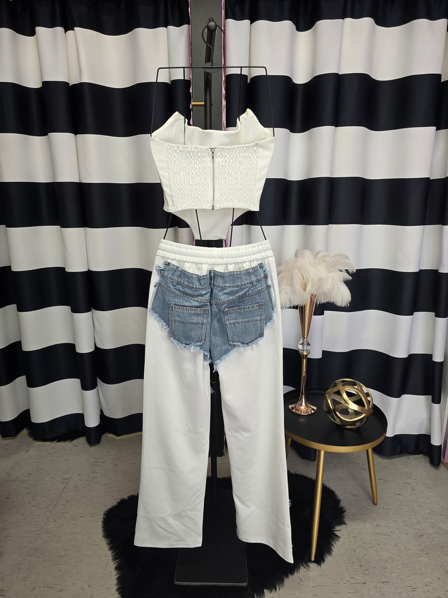 Denim & White Galita Long Pant