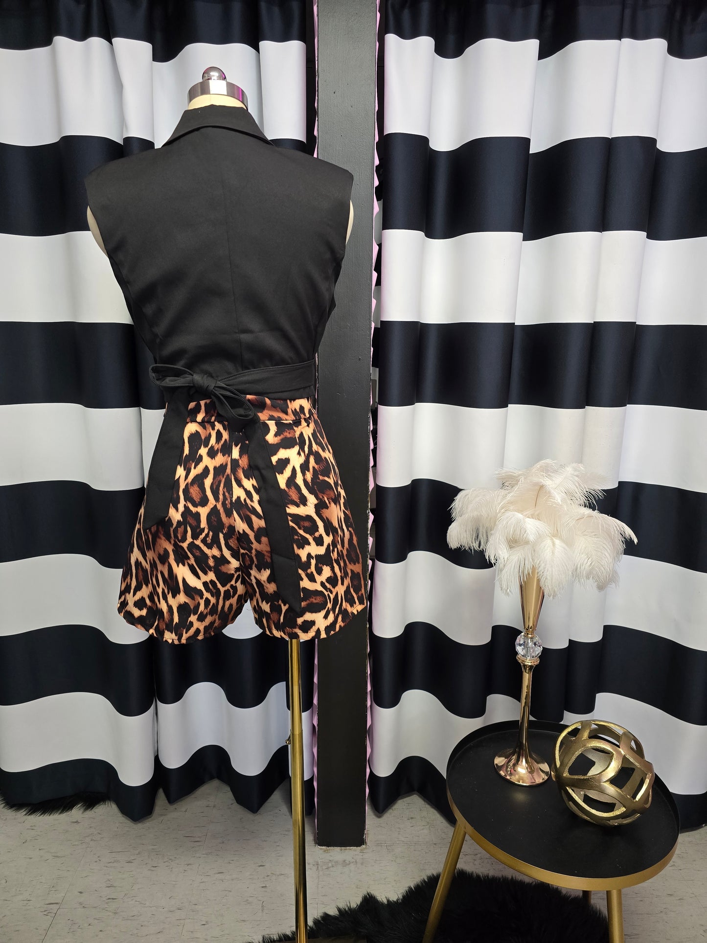 Leopard Short Skirt Pant