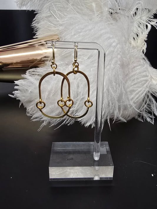 Gold 9.25 Sterling Silver Earrings