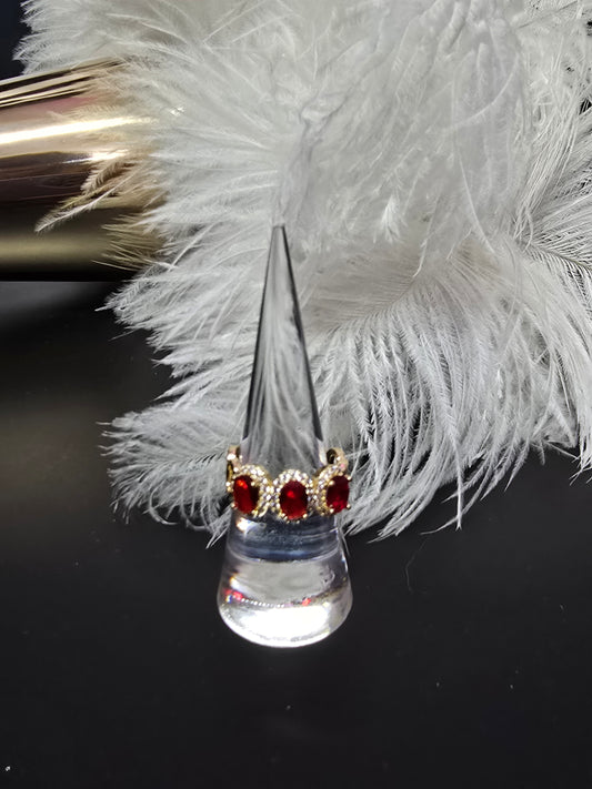 Red Rhinestones Ring