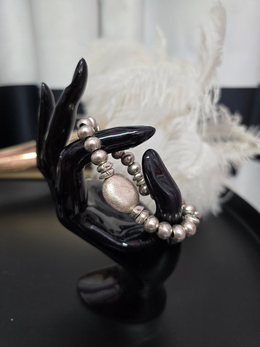 Silver Zamak Bracelet