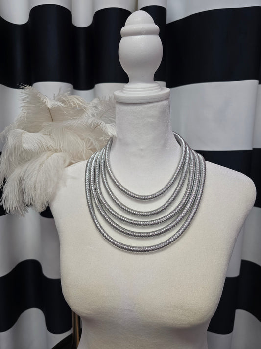 Silver Rope Necklace