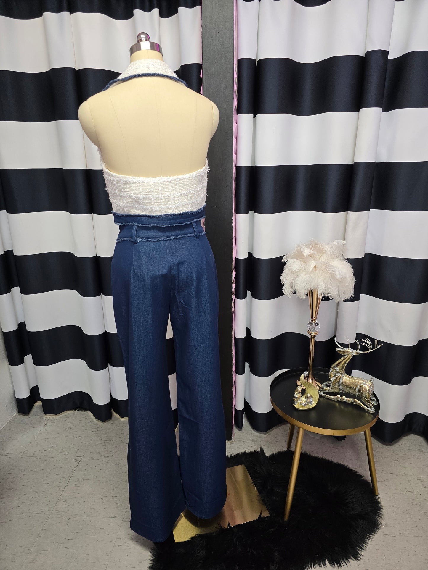 Crop Top & Long Pant Set