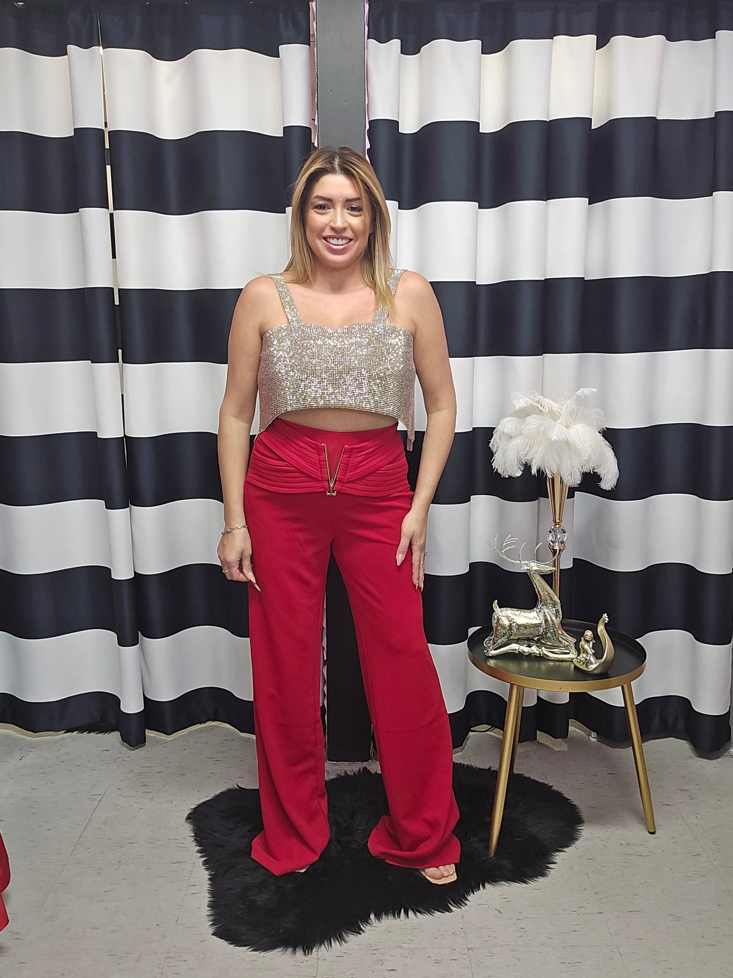 Red Long Pant