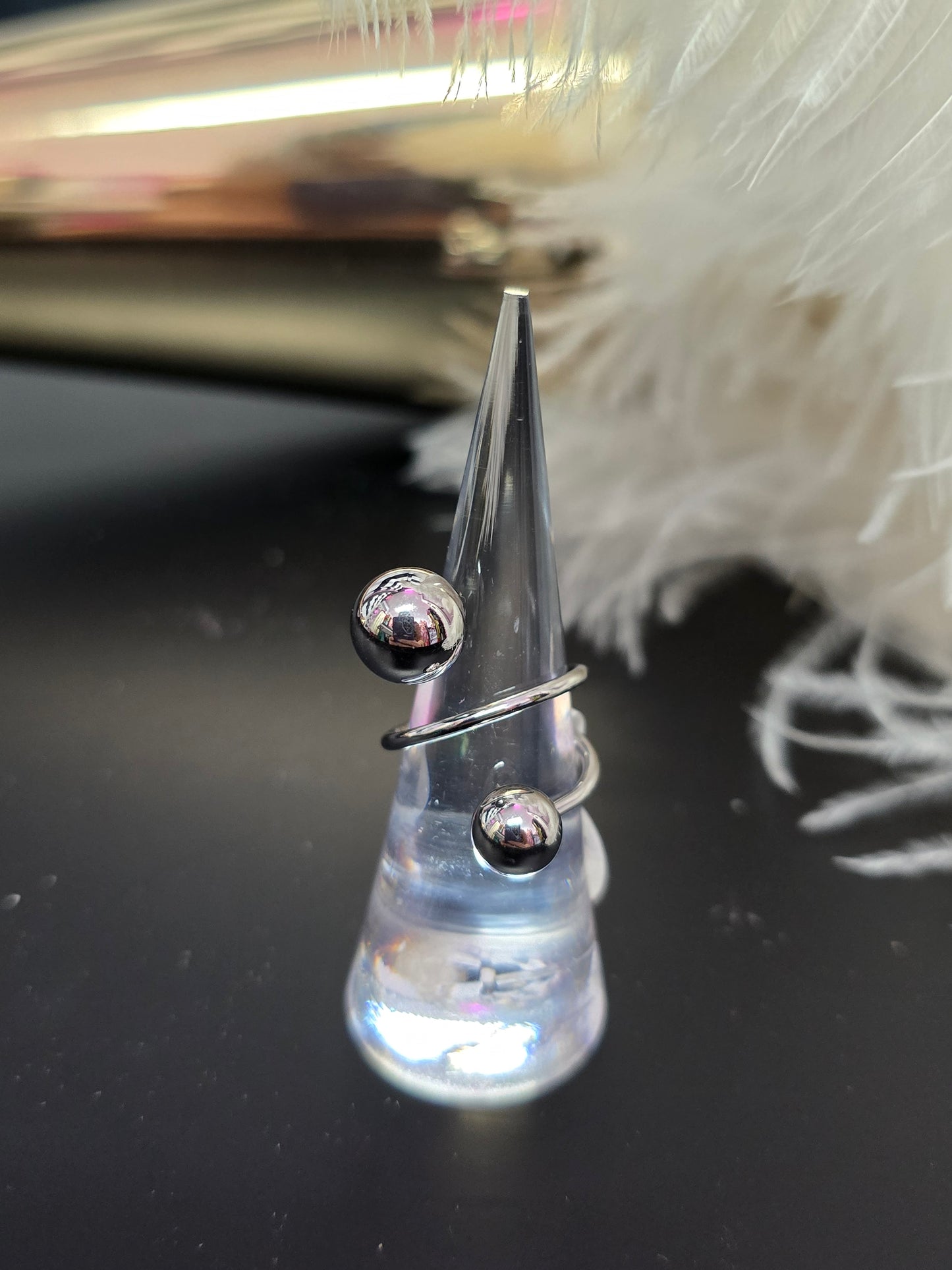 Silver Balls Ring