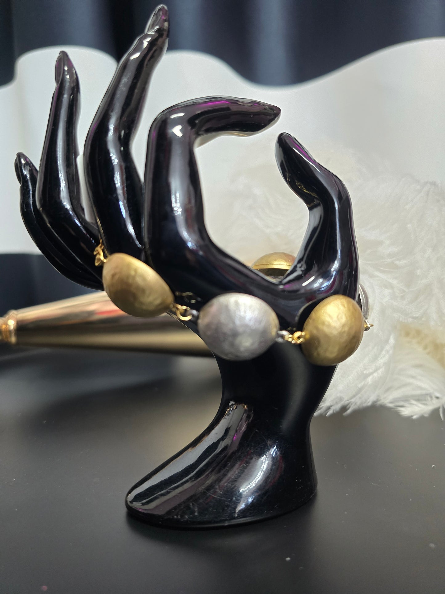 Gold & Silver Balls Zamak Bracelet