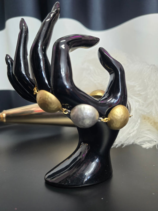 Gold & Silver Balls Zamak Bracelet