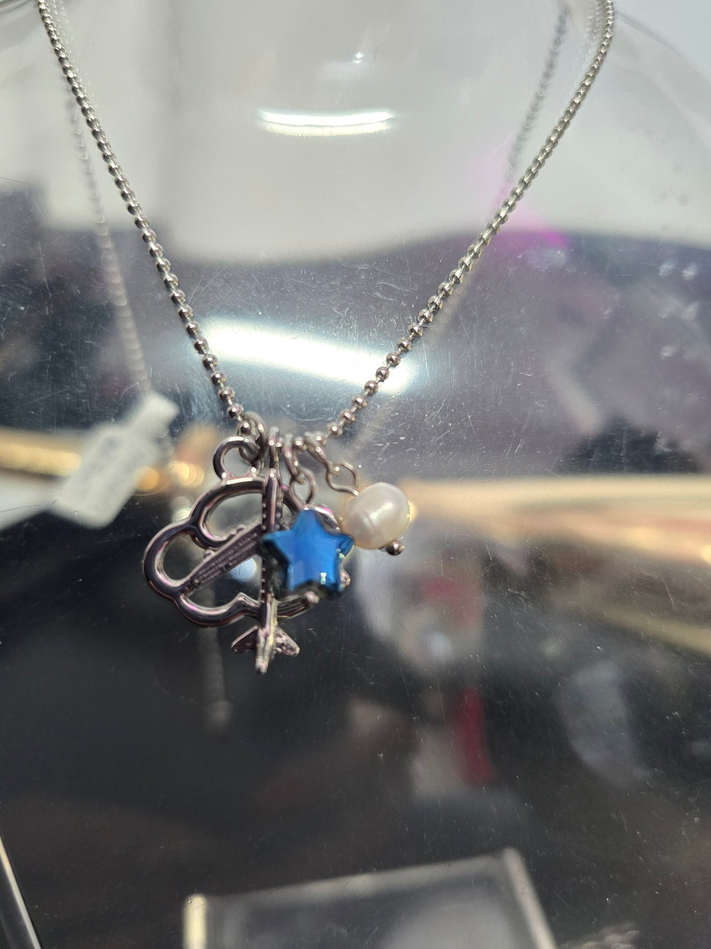 Travel Silver Stainless Steel Necklace