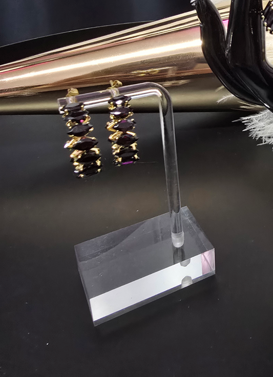 Black Gems Earrings