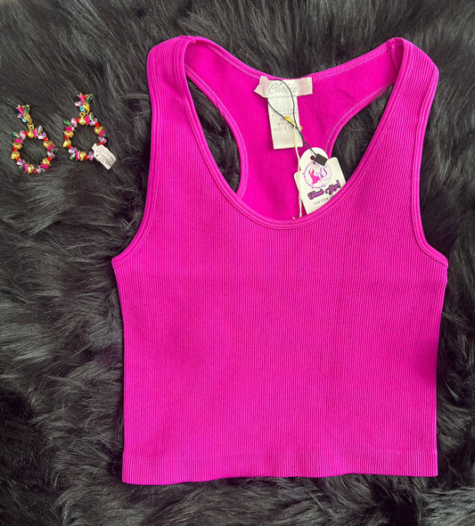 Basic Crop Top Round Neck