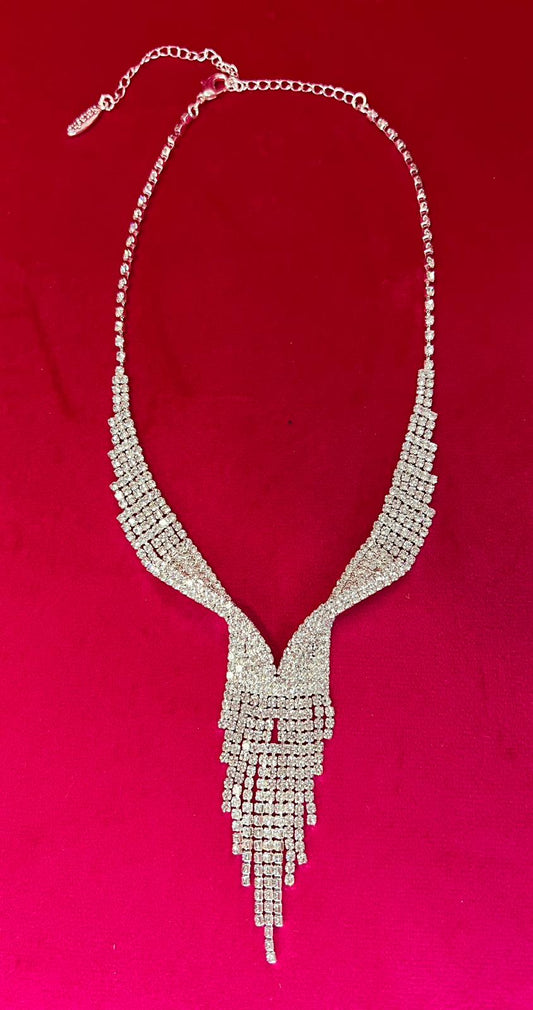 Silver Rhinestone Necklaces