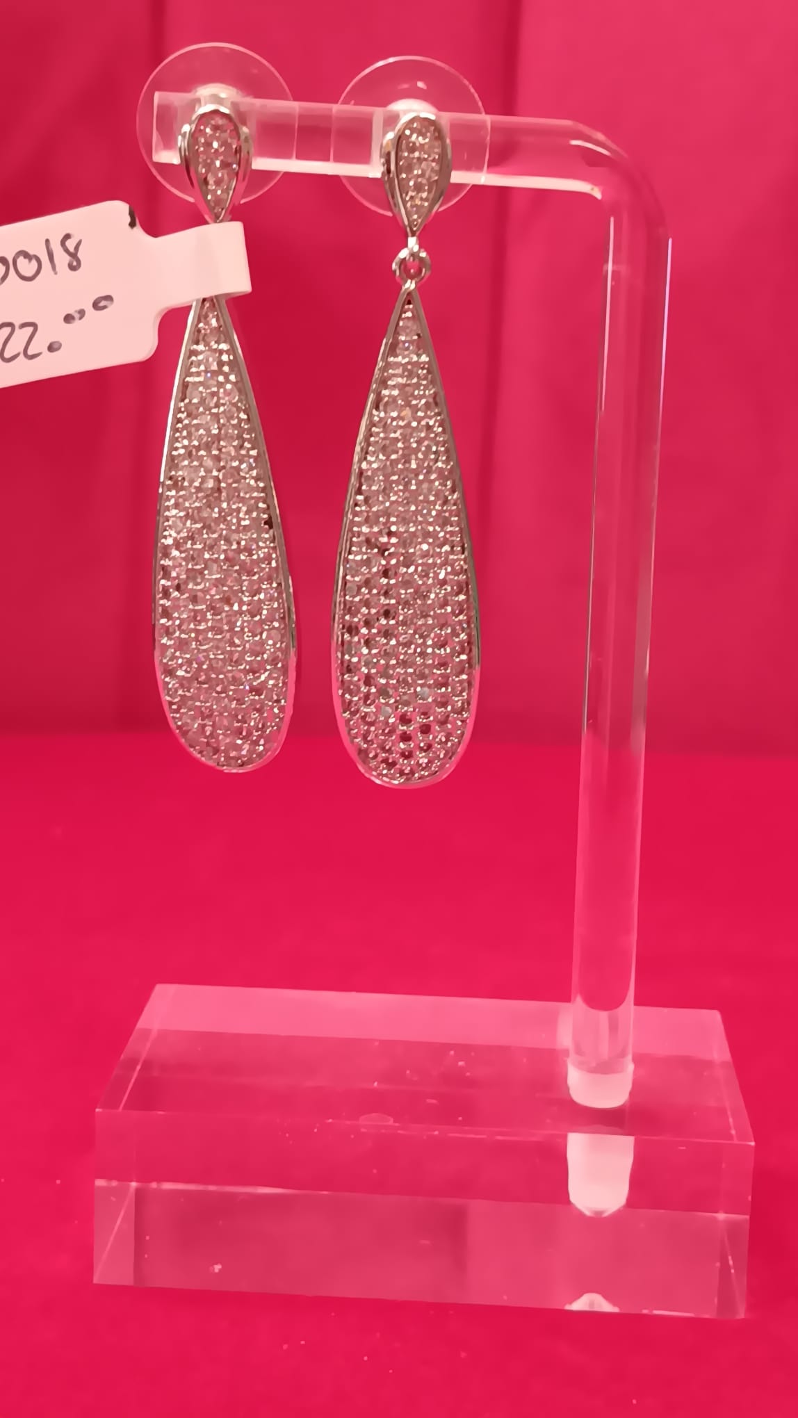 Silver Tear Drop Earrings