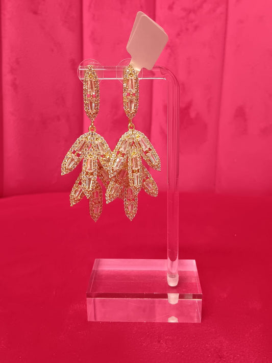 Gold & Rhinestones Earrings