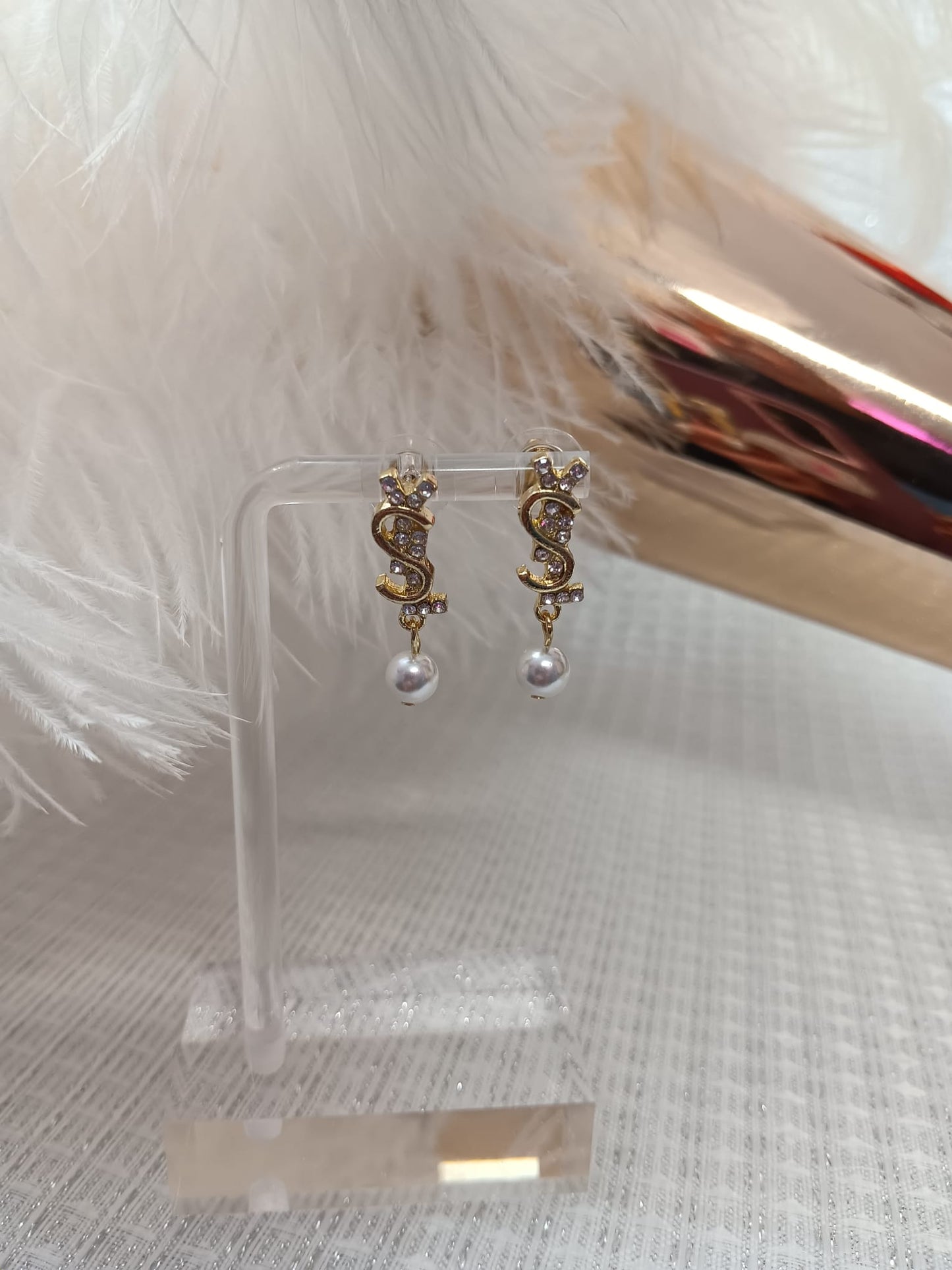 Pearls YSL Inspo Earrings