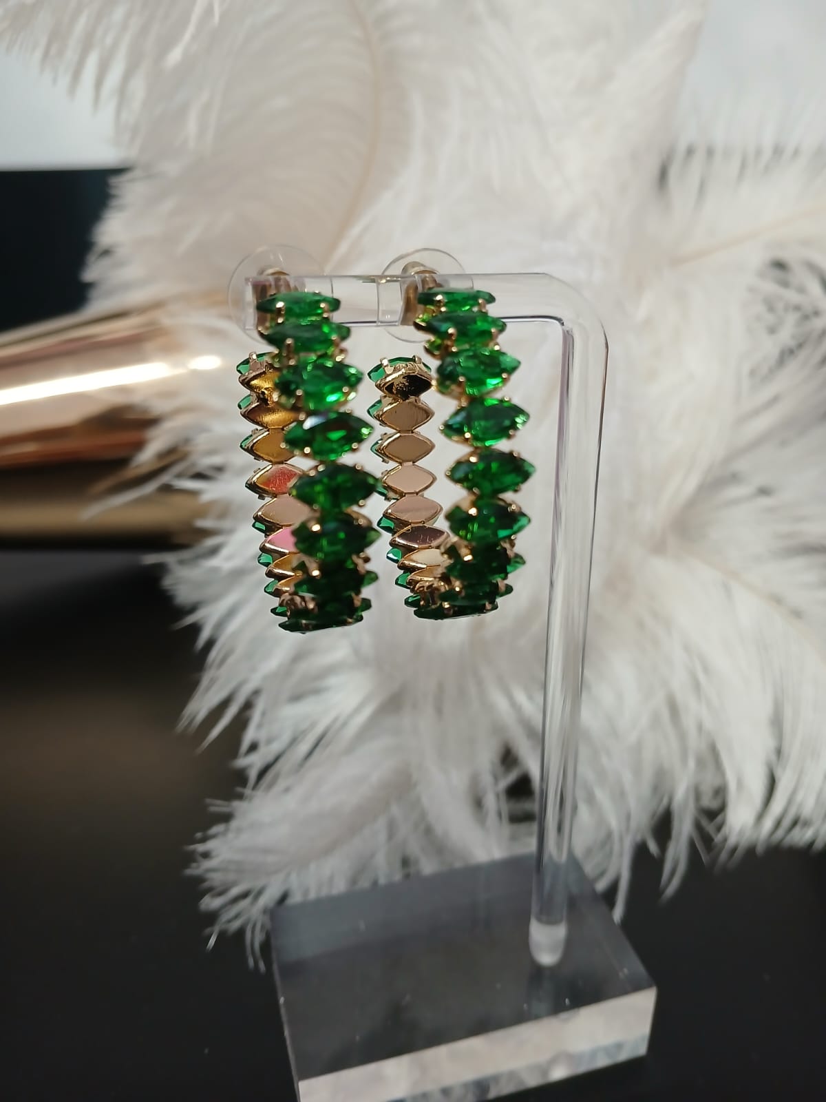 Green Gems Earrings