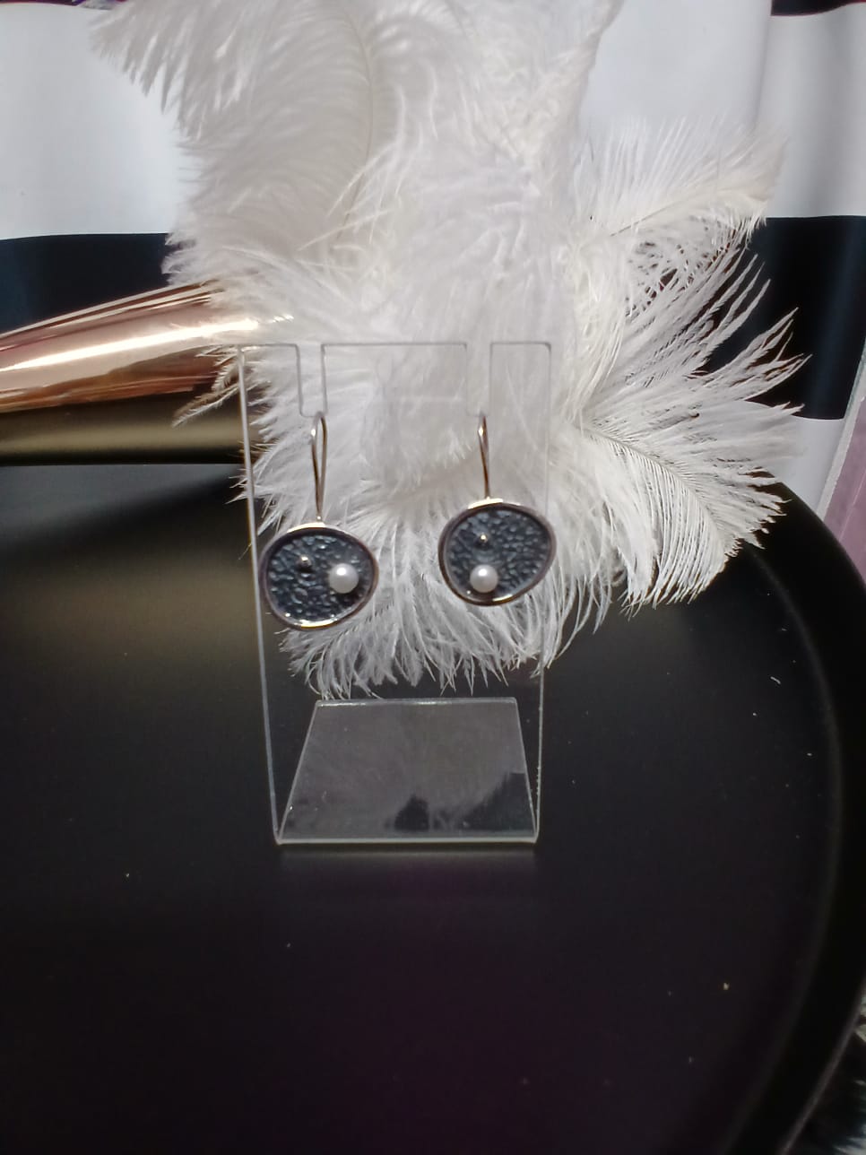 Silver & Pearl 9.25 Sterling Silver Earrings