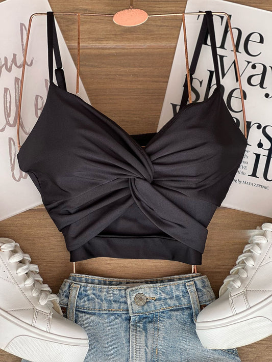 Black Crop Top