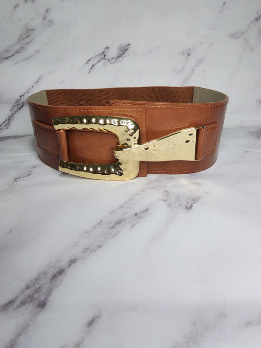 BROWN ELASTIC BELT