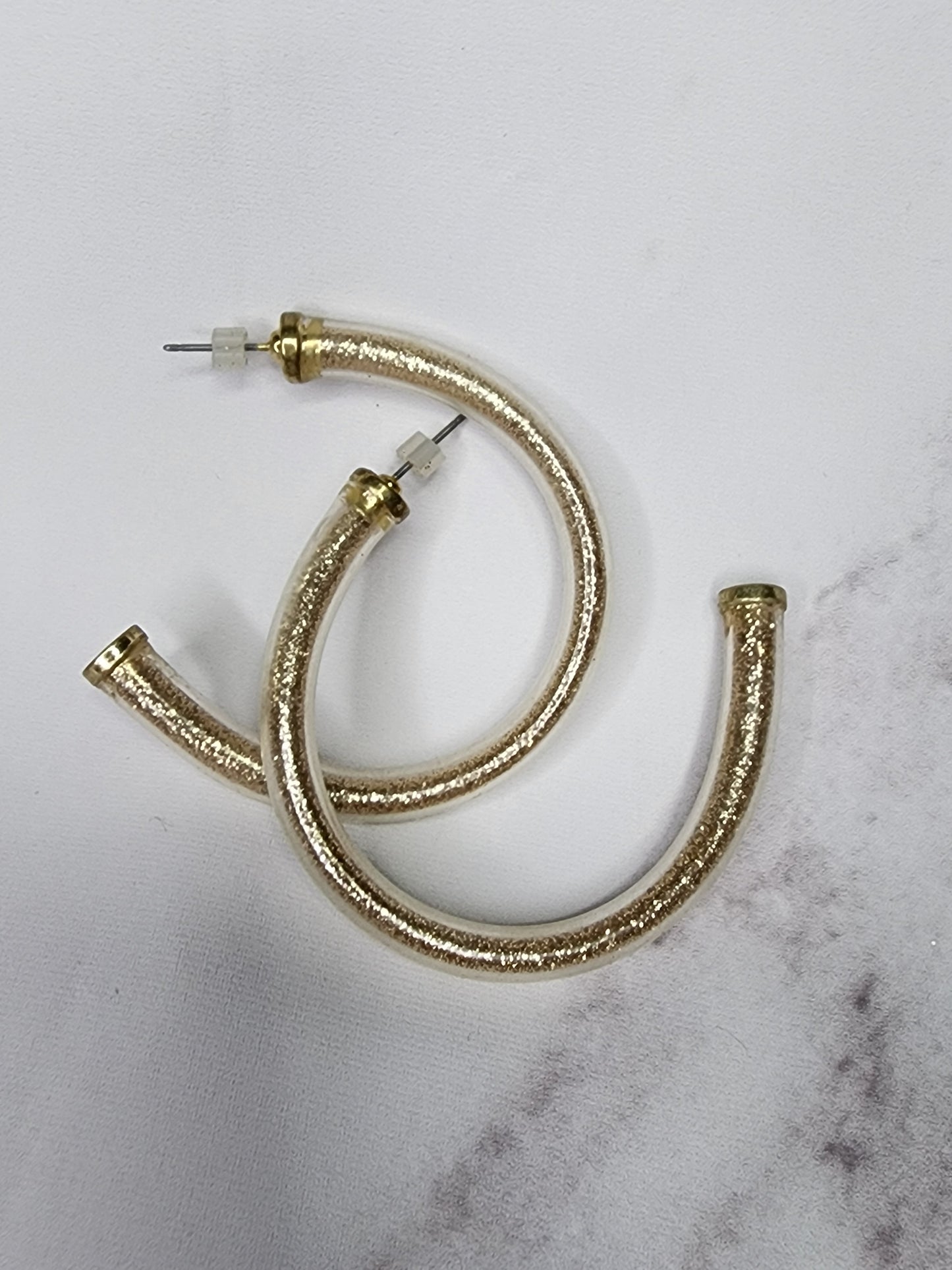 SHIMMER LOOP EARINGS