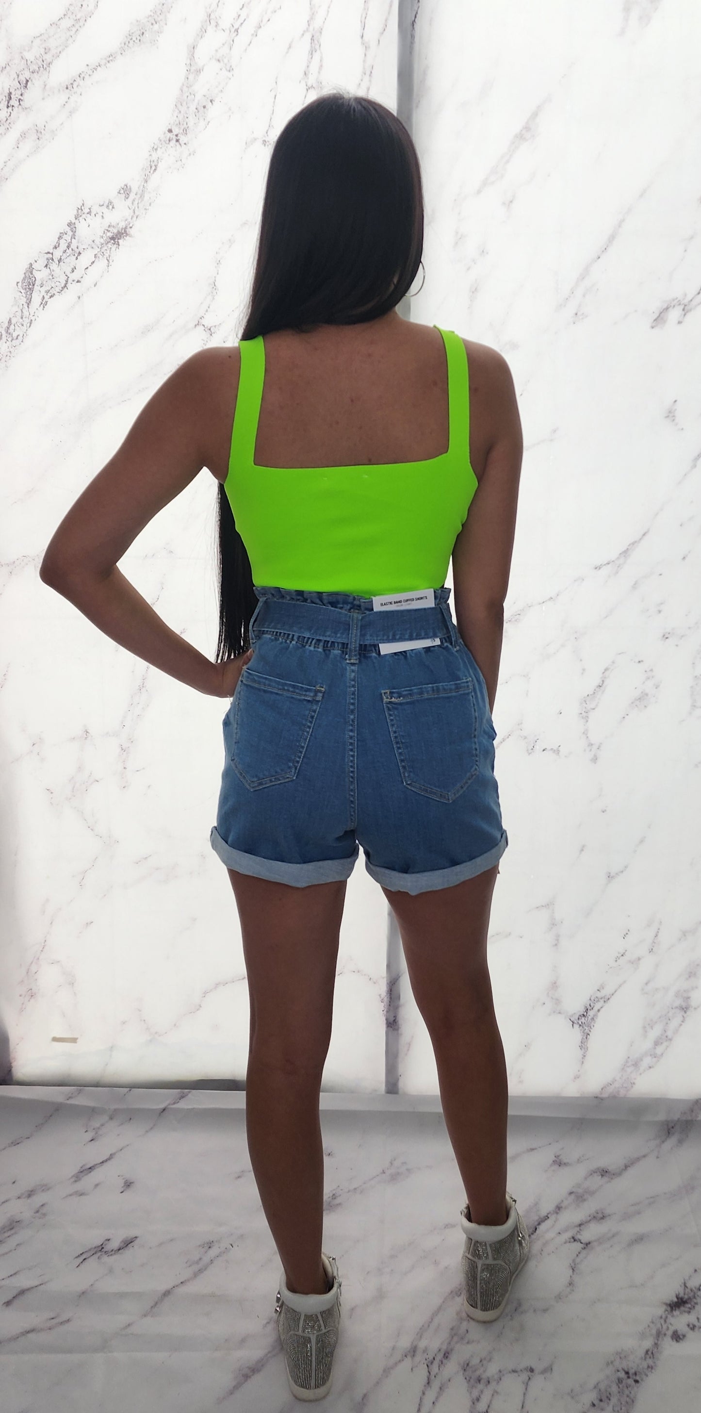 NEON GREEN CROP TOP