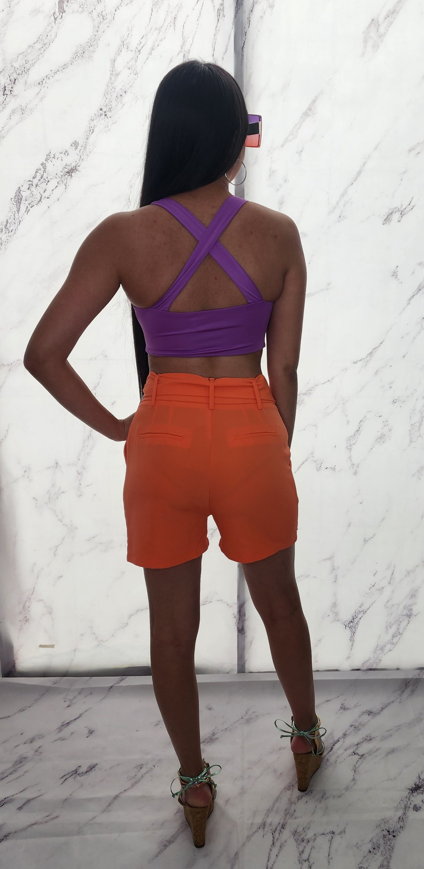 ORANGE SHORT PANT