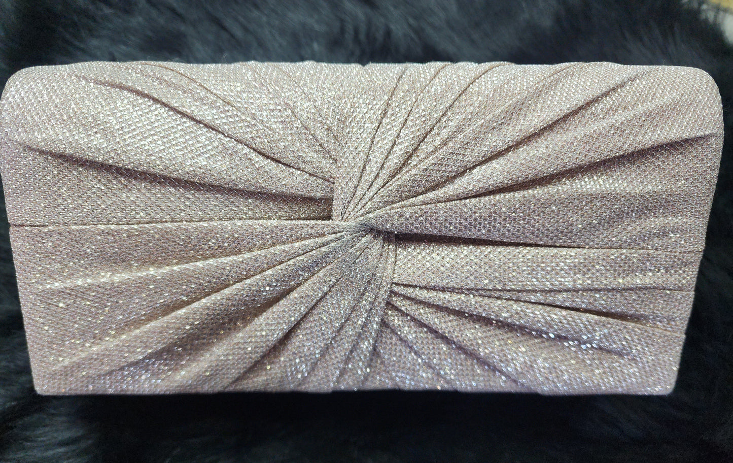 Rose Gold Clutch With Knot