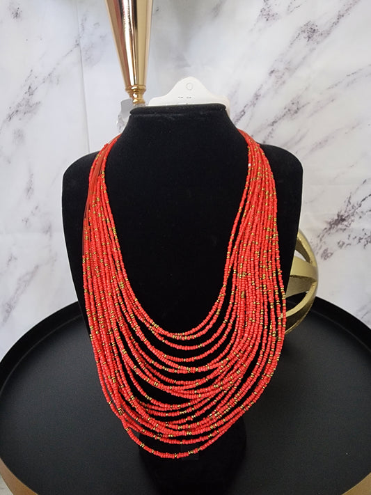 Red Beads Necklace