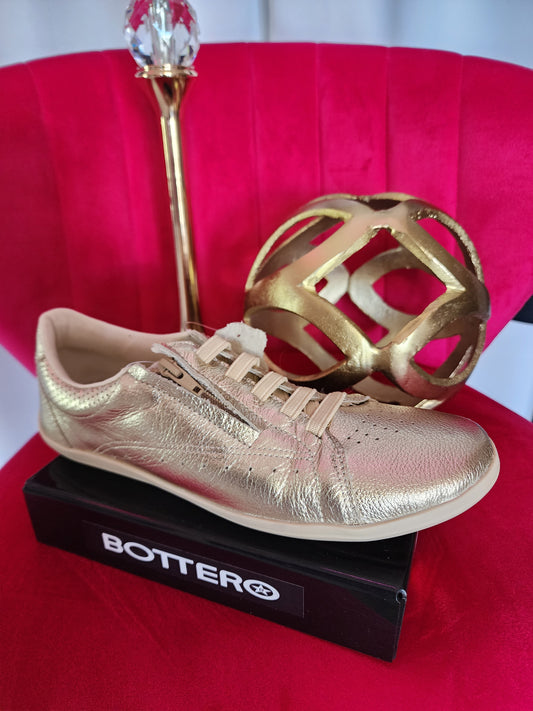 GOLD LEATHER CASUAL SNEAKER
