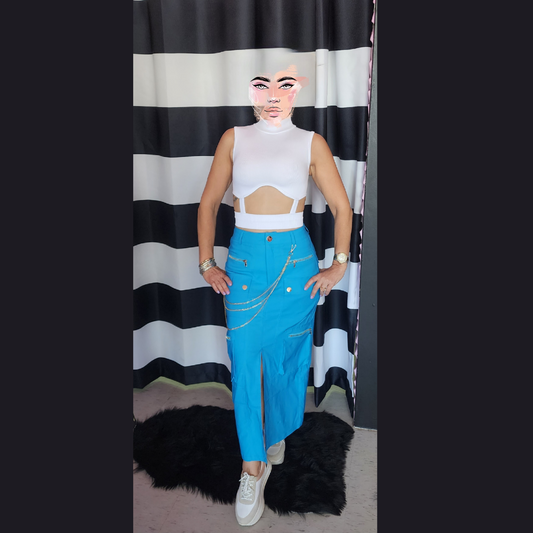 White Basic Crop Top