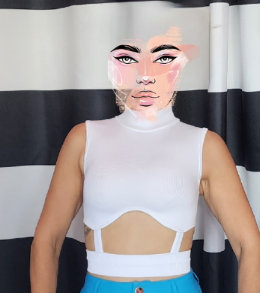 White Basic Crop Top