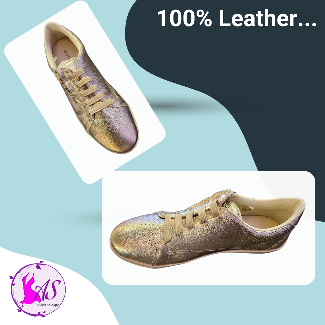 GOLD LEATHER CASUAL SNEAKER